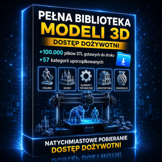Najlepsza biblioteka 3D – ponad 100 000 modeli gotowych do druku.