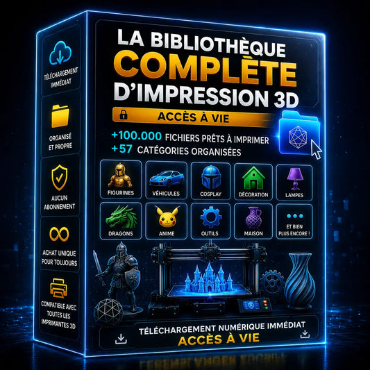 La bibliothèque 3D ultime – 100 000+ modèles prêts à imprimer
