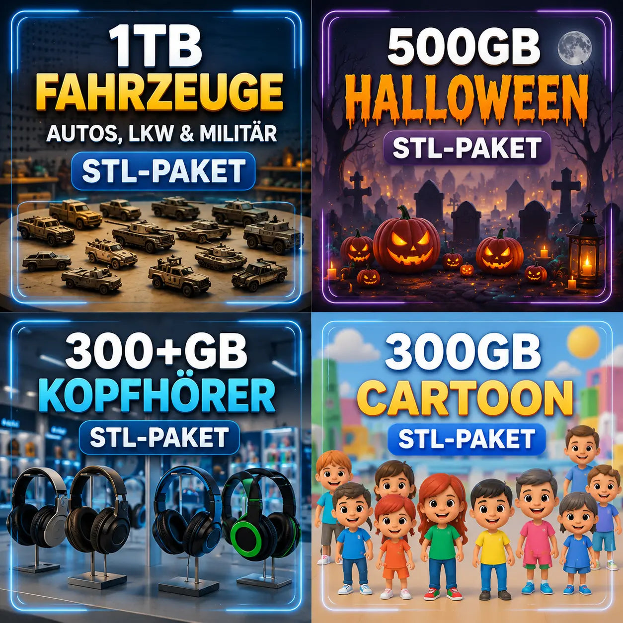Die ultimative 3D-Druck-Bibliothek – 100.000+ sofort druckbare Modelle