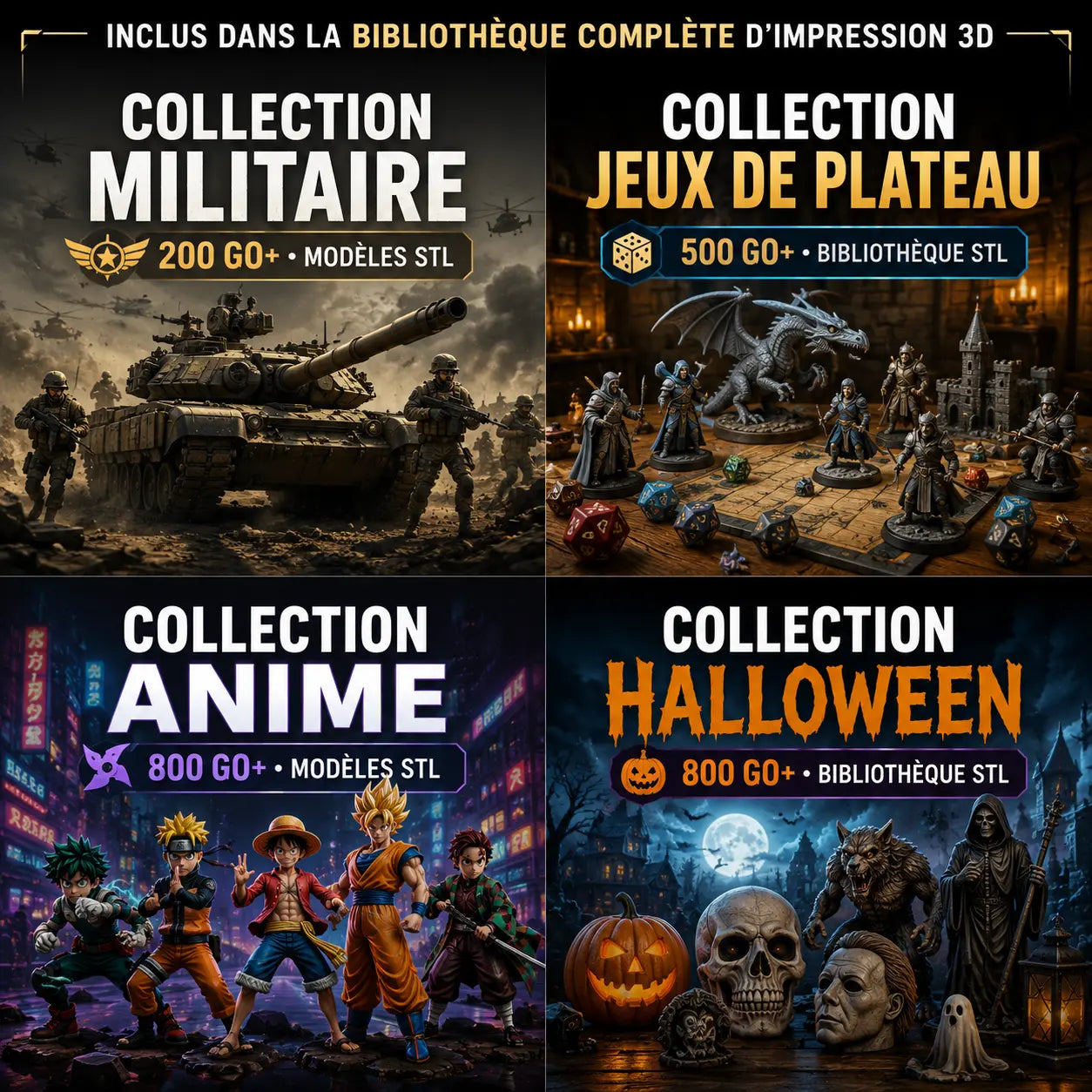 La Bibliothèque Ultime d'Impression 3D – 100 000+ Modèles Prêts à Imprimer