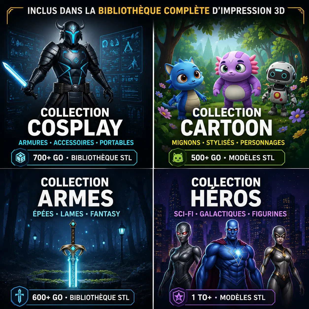 La Bibliothèque Ultime d'Impression 3D – 100 000+ Modèles Prêts à Imprimer