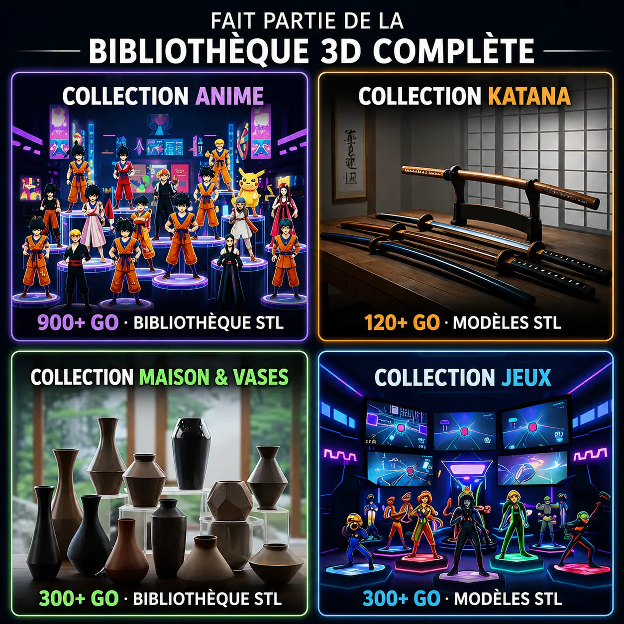 La Bibliothèque Ultime d'Impression 3D – 100 000+ Modèles Prêts à Imprimer