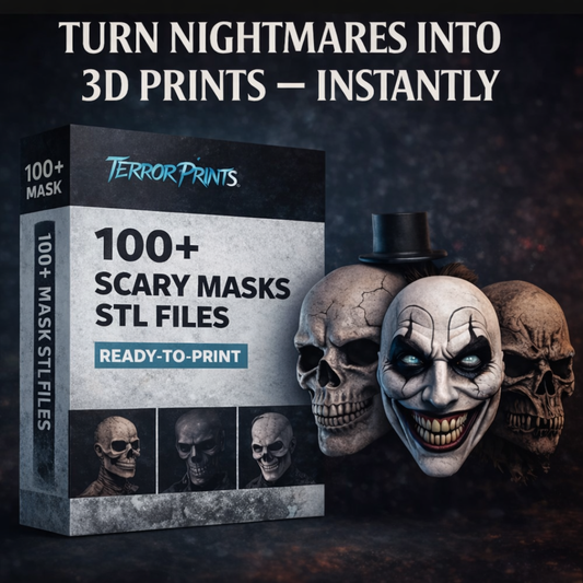 100+ Scary Masks STL Bundle